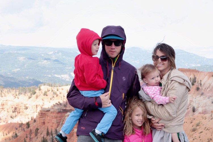  This is not the best picture of my little clan, but it is the most recent. Freezing cold at the top of Cedar Breaks National Monument, enjoying some wholesome recreational activity! 